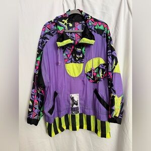 90’s Vintage Skate Action 1/4 Zip Windbreaker XL